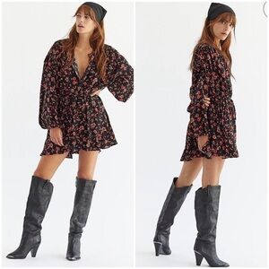 Free People Flower Fields Bohemian Cottagecore Mini Dress Size XS